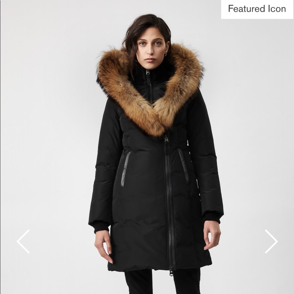 Mackage puffer coat w/ fur trimmed hood & collar